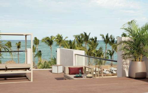 EXCELLEND EL CARMEN EXCELLENCE CLUB BEACHFRONT HONEYMOON TWO-STORY ROOFTOP TERRACE SUITE WITH PLUNGE POOL 1